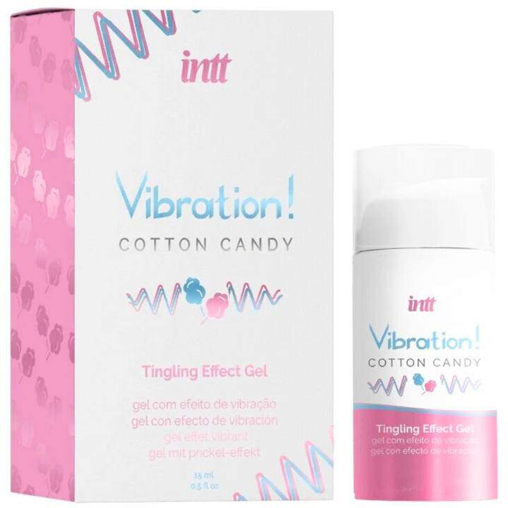 Estimulante Unisexo Vibrador Líquido Intt Sabor Algodão Doce ll