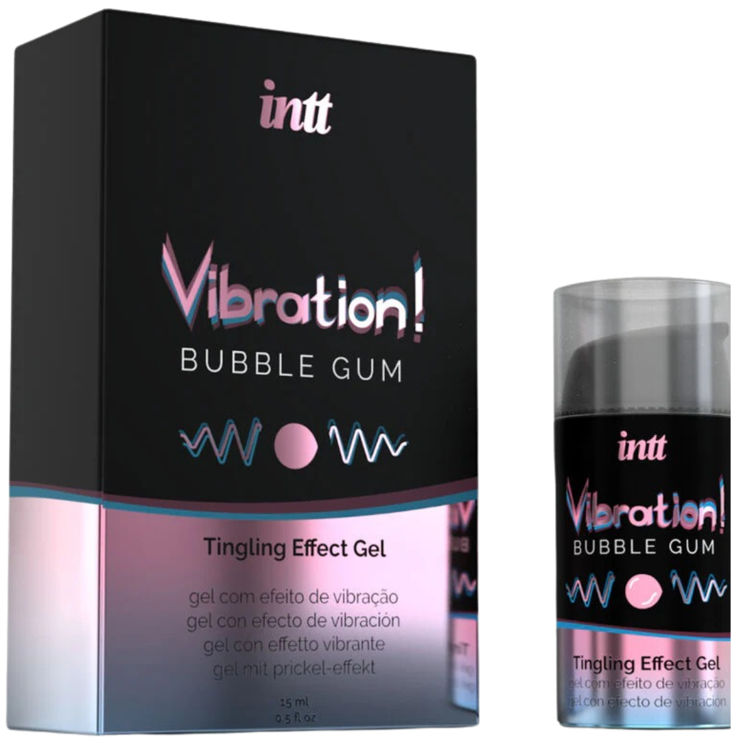 Estimulante Unisexo Vibrador Líquido Intt Sabor Pastilha Elástica
