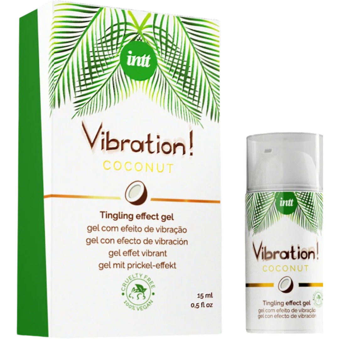 Estimulante Unisexo Vibrador Líquido Intt Vegan Sabor Côco