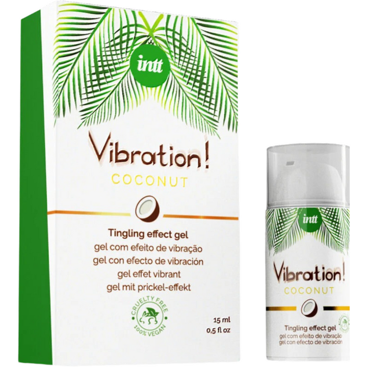 Estimulante Unisexo Vibrador Líquido Intt Vegan Sabor Côco