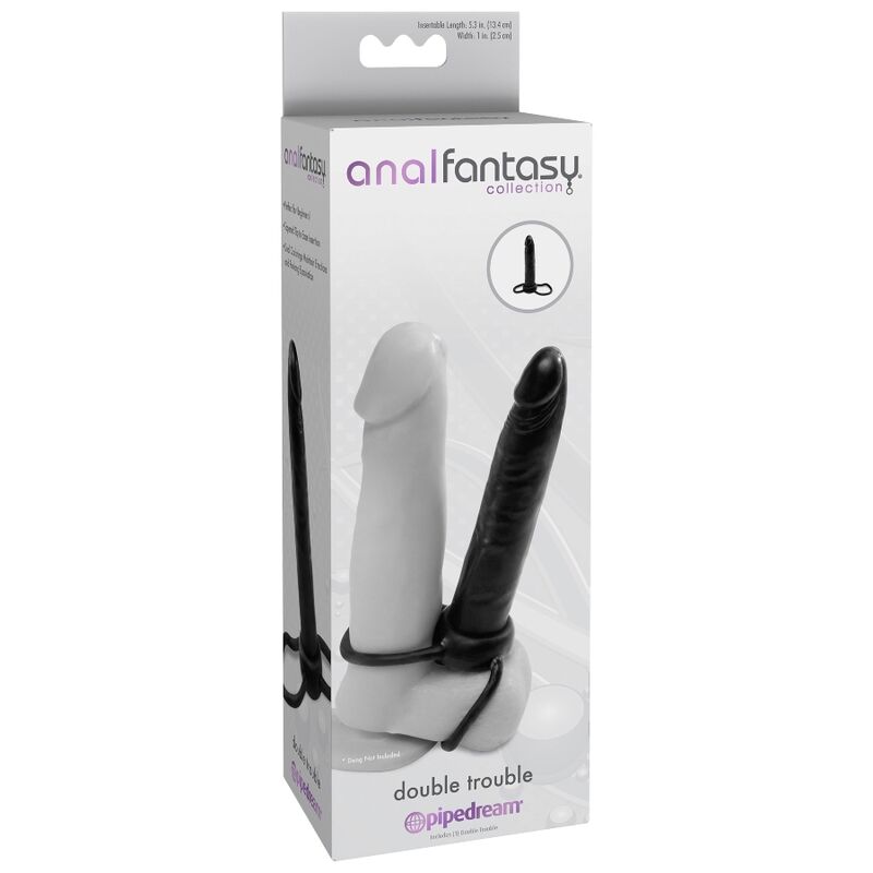 Extensão Penetração Dupla Anal Fantasy Preto