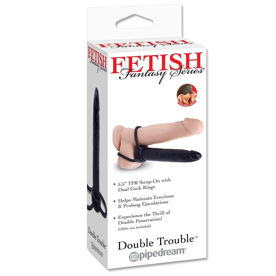 Extensão Penetração Dupla Fetish Fantasy Preto