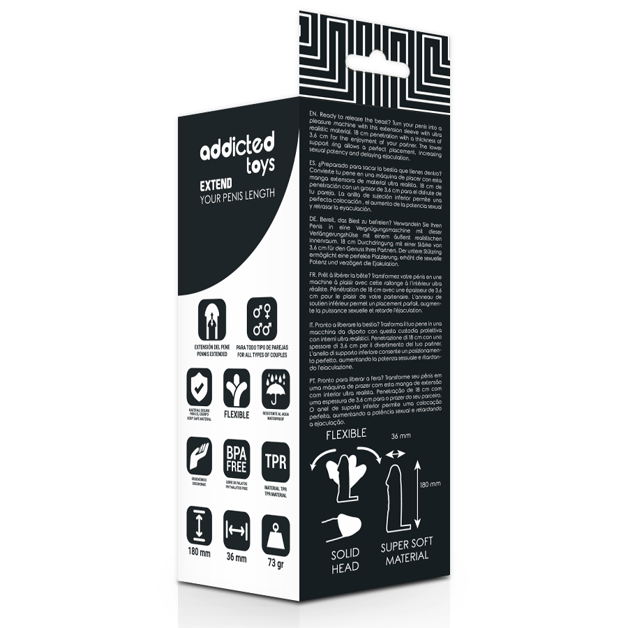 Extensão Peniana Addicted Basics 2 Bege