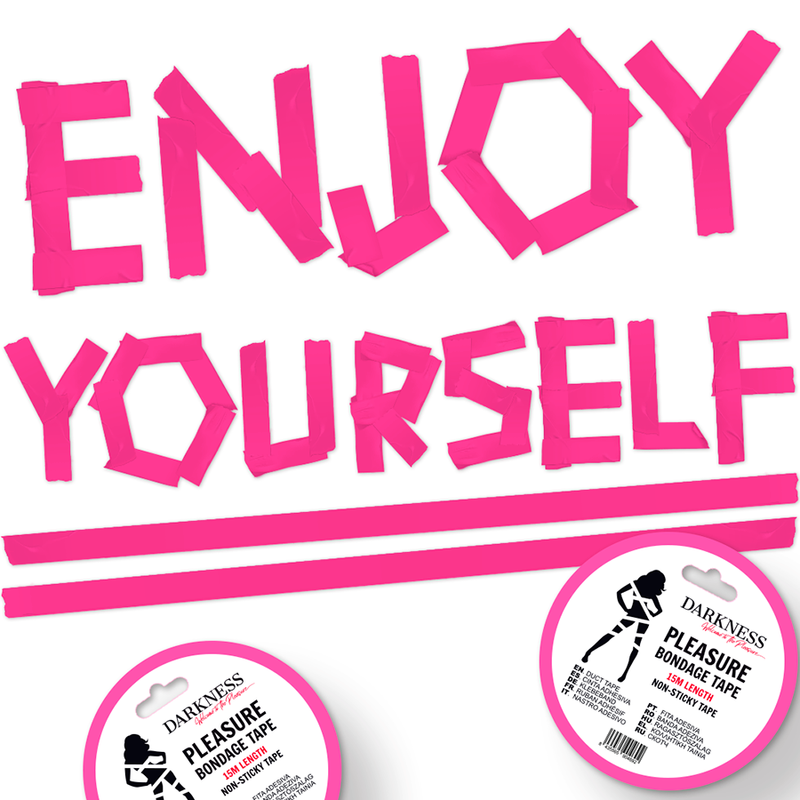 Fita Não Adesiva Darkness Bondage 15M Rosa