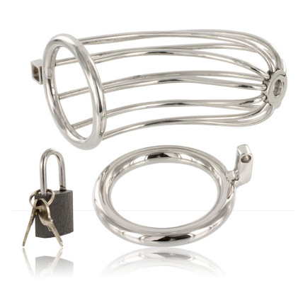 Gaiola Castidade Aberta Metal Hard Metal