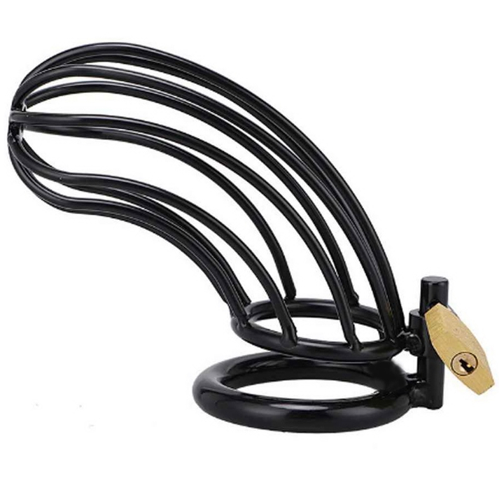 Gaiola Castidade Aberta Metal Hard Preto