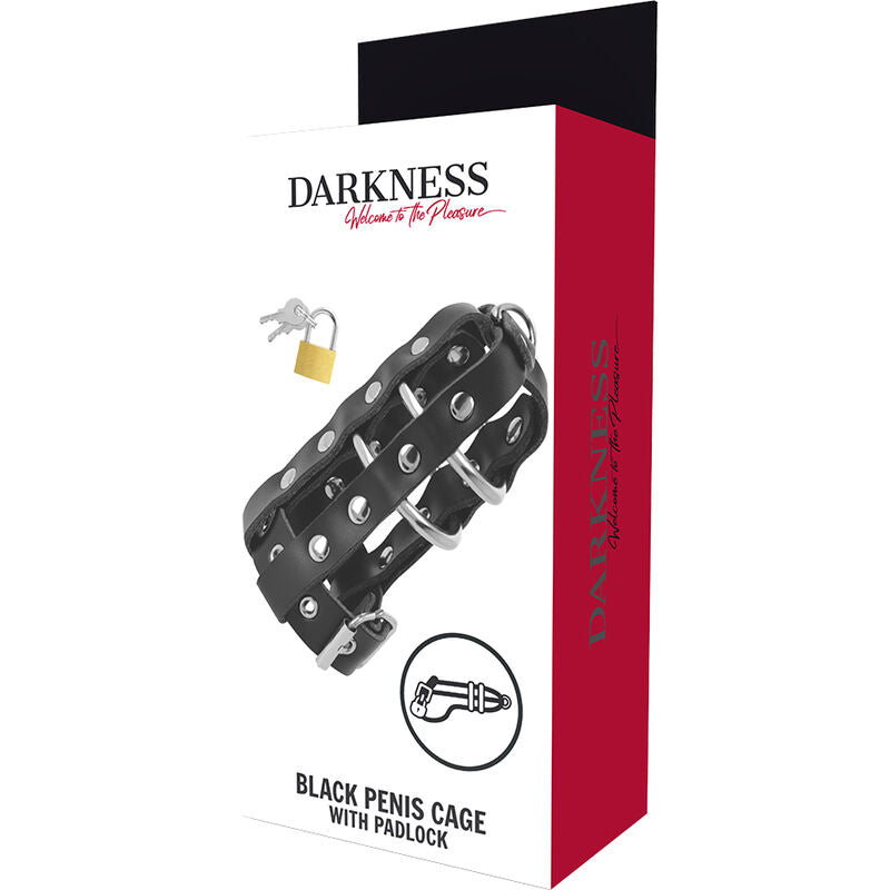 Gaiola Castidade Cabedal Darkness