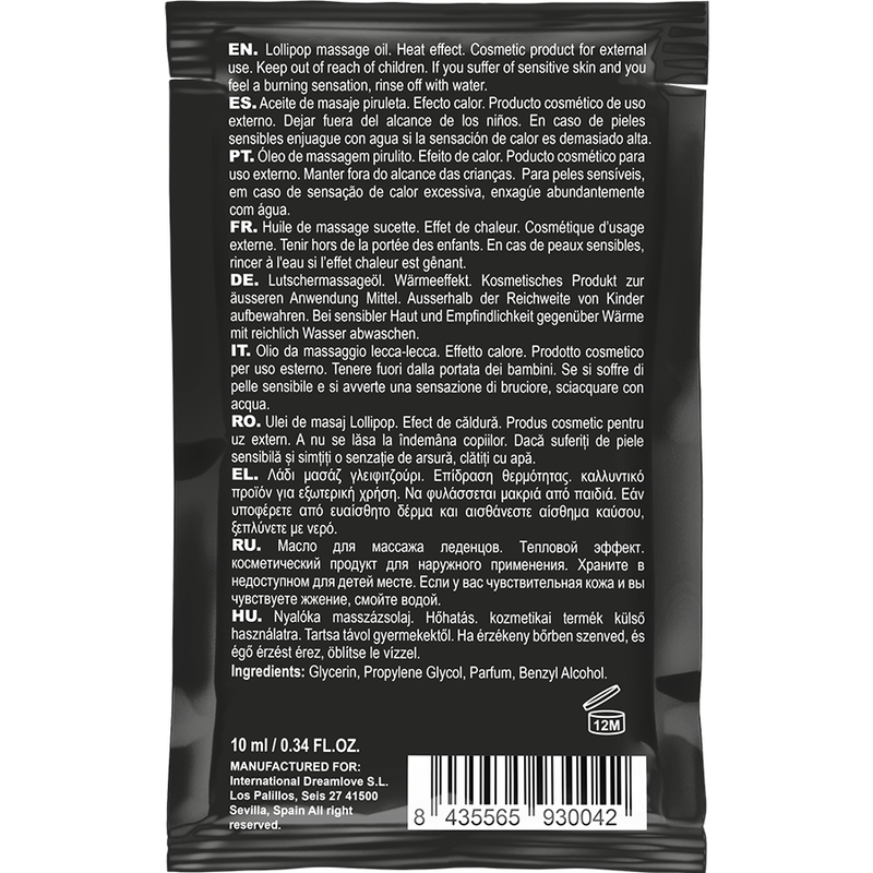 Gel Massagem Efeito Calor Coquette Chic Pocket 10ml