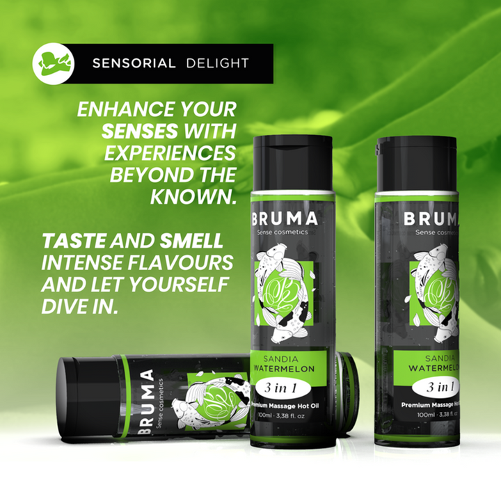 Gel Massagem e Lubrificante Bruma Sabor Melancia 100ml