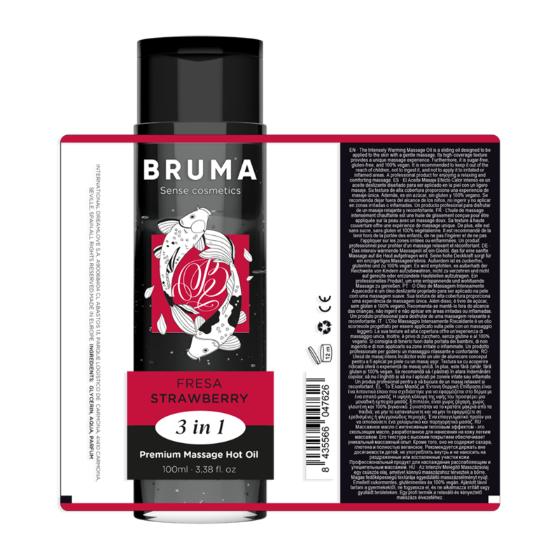 Gel Massagem e Lubrificante Bruma Sabor Morango 100ml