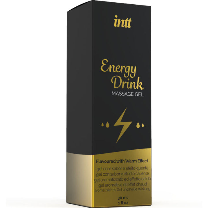 Gel Massagem e Lubrificante Efeito Calor Intt Sabor Bebida Energética 30ml