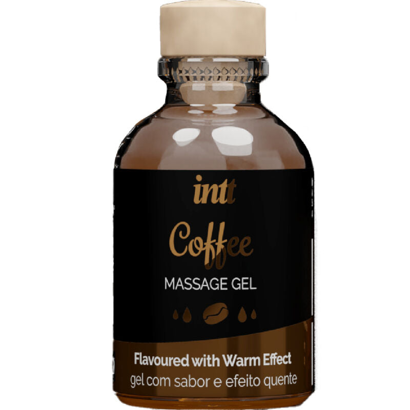 Gel Massagem e Lubrificante Efeito Calor Intt Sabor Café 30ml
