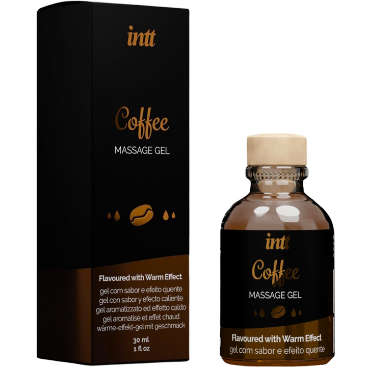 Gel Massagem e Lubrificante Efeito Calor Intt Sabor Café 30ml