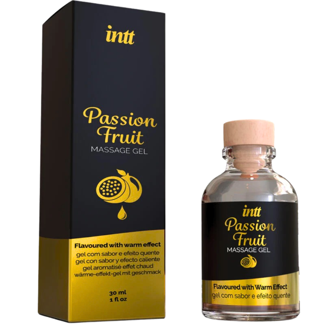 Gel Massagem e Lubrificante Efeito Calor Intt Sabor Maracujá 30ml