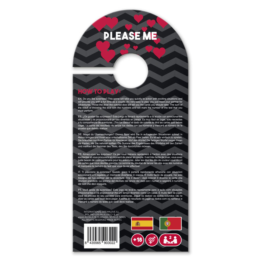 Jogo Erótico Cartas Aria Please Me (pt/es)