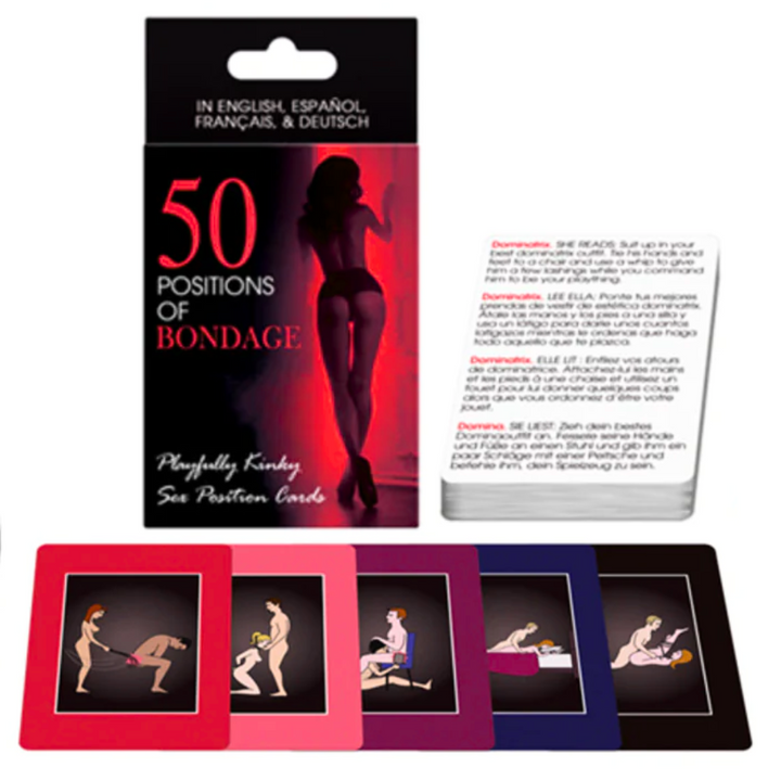 Jogo Erótico Kheper Cartas 50 Positions Bondage (es/en/fr)