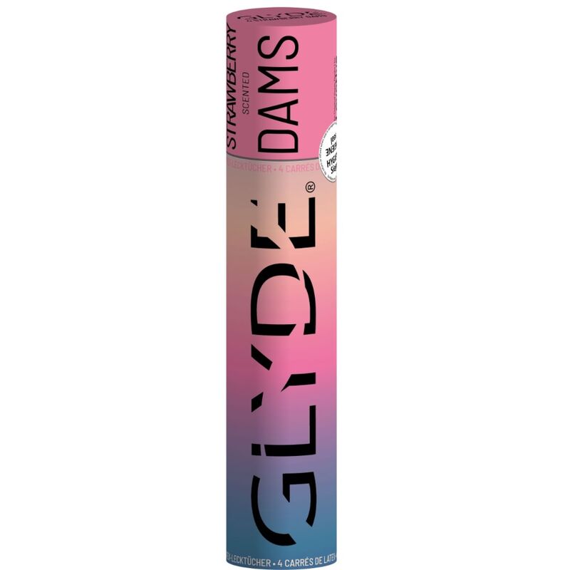 Lâminas Sheer Glide Dams Sabor Morango 4 Un