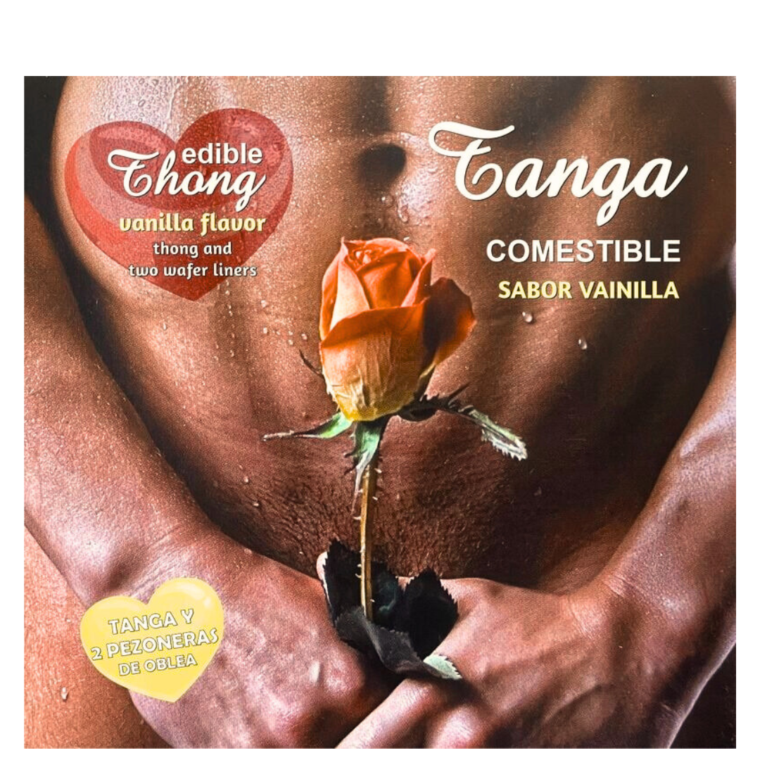 Lingerie Comestível Masculina Hotflowers Wafer Baunilha