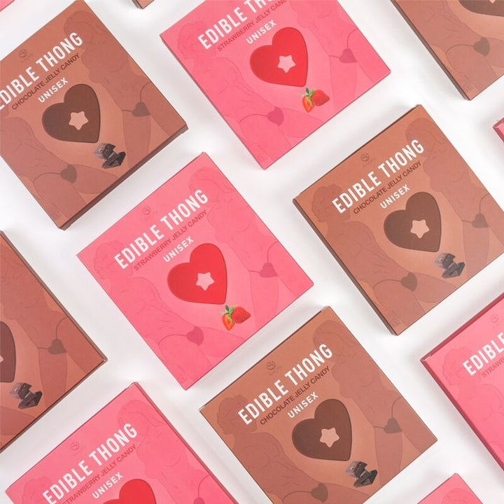 Lingerie Comestível Unisexo SecretPlay Tanga Morango