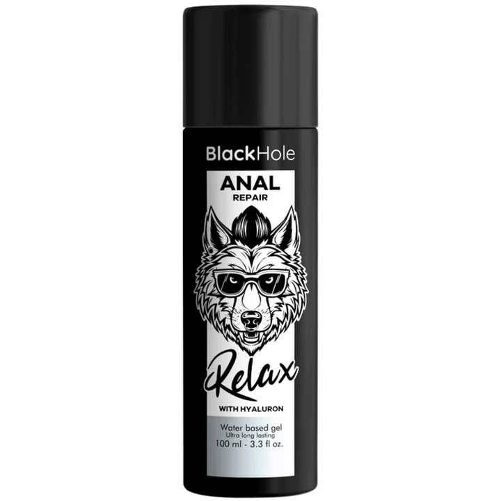 Lubrificante Anal Relaxante BlackHole Hialurônico 100ml