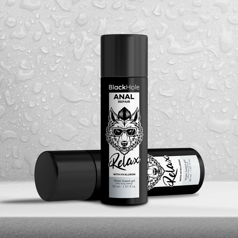 Lubrificante Anal Relaxante BlackHole Hialurônico 30ml