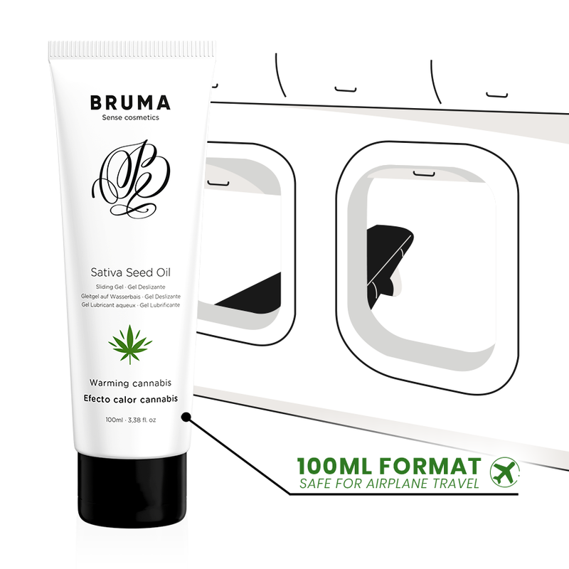 Lubrificante Efeito Calor Bruma Aloe Vera Sabor Cannabis 100ml