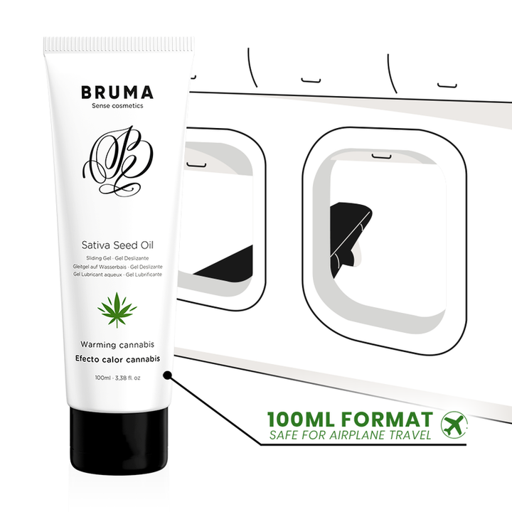 Lubrificante Efeito Calor Bruma Aloe Vera Sabor Cannabis 100ml