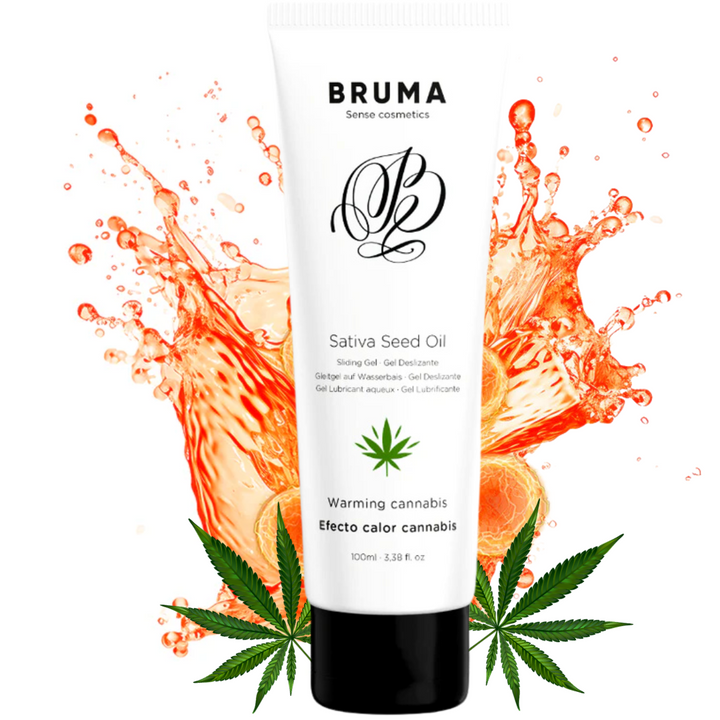 Lubrificante Efeito Calor Bruma Aloe Vera Sabor Cannabis 100ml