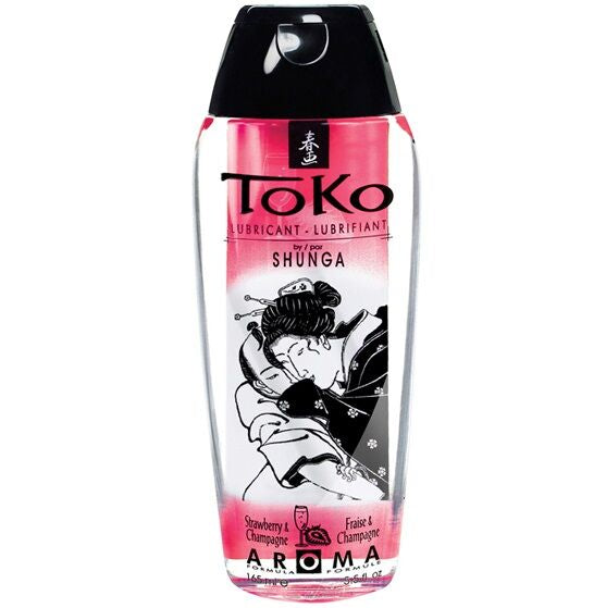 Lubrificante Sabor Shunga Toko Morango e Champanhe 165ml