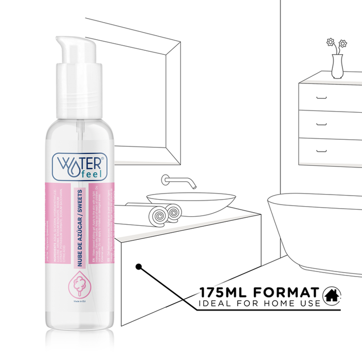 Lubrificante Sabor Waterfeel Algodão Doce 175ml
