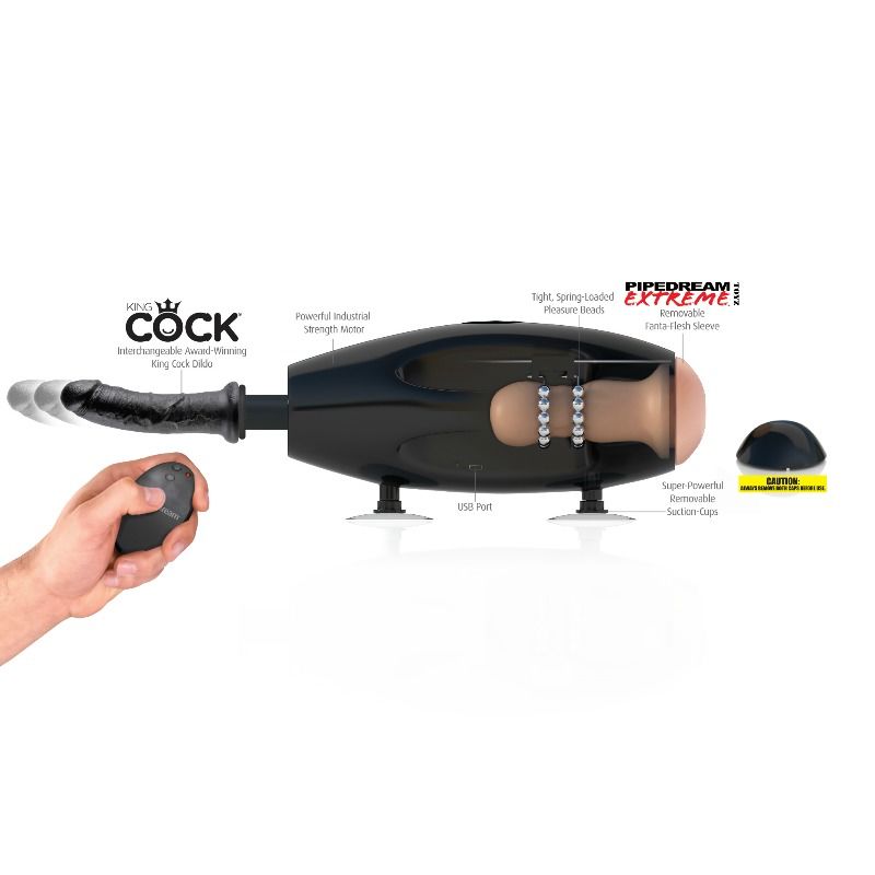 Máquina Sexo Fuck-machine Automática Portátil Dupla Função Fetish Fantasy