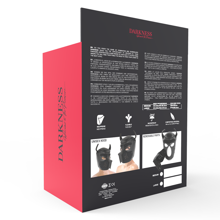 Máscara Petplay Darkness M