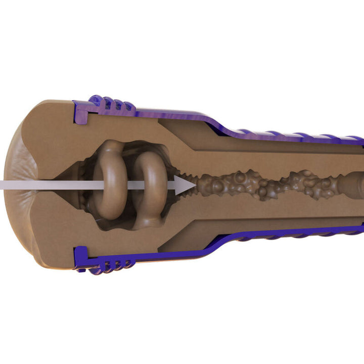 Masturbador Realista Manual Fleshlight Boost Ano Blast Castanho