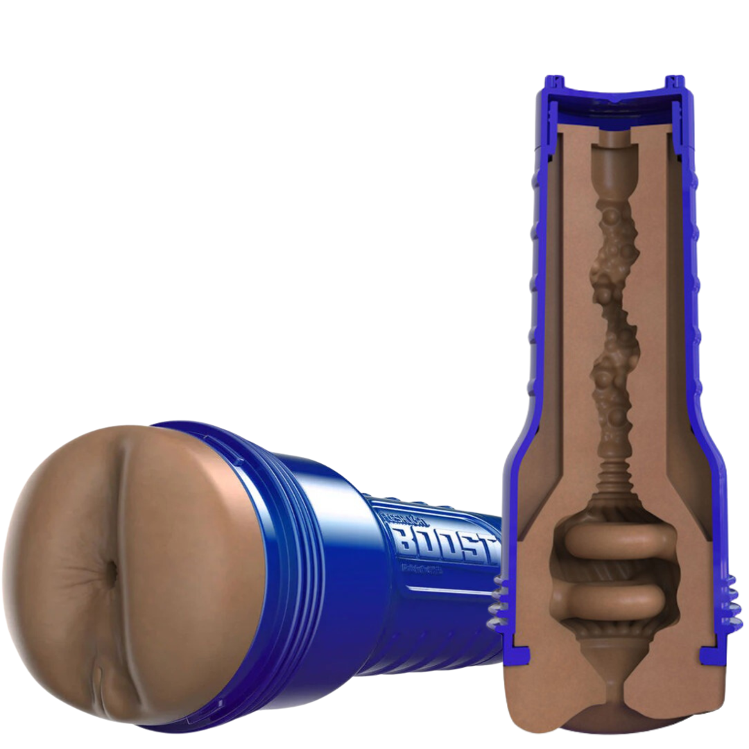 Masturbador Realista Manual Fleshlight Boost Ano Blast Castanho