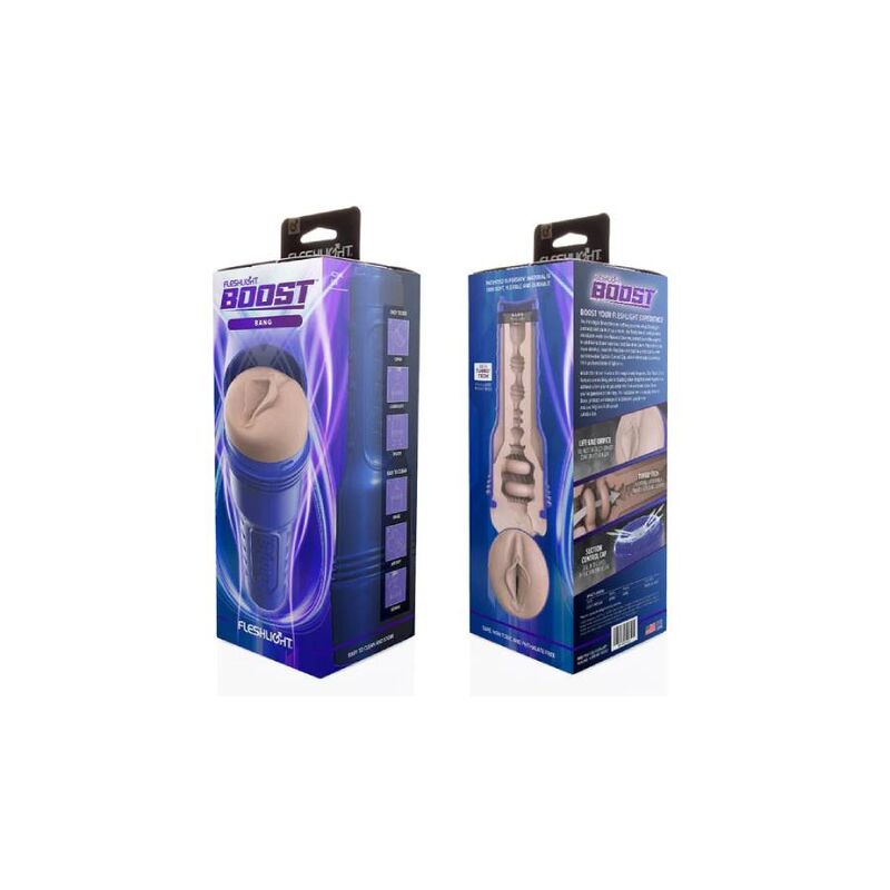 Masturbador Realista Manual Fleshlight Boost Bang Bege