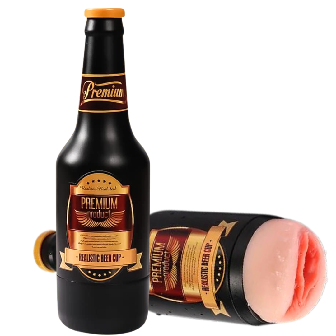 Masturbador Realista Manual Garrafa Cerveja Shequ Nelly