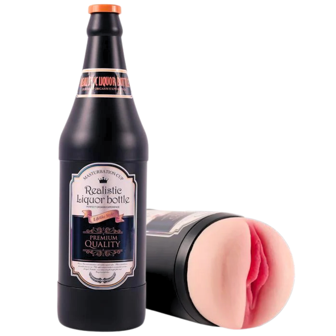 Masturbador Realista Manual Garrafa Cerveja Shequ Sonya