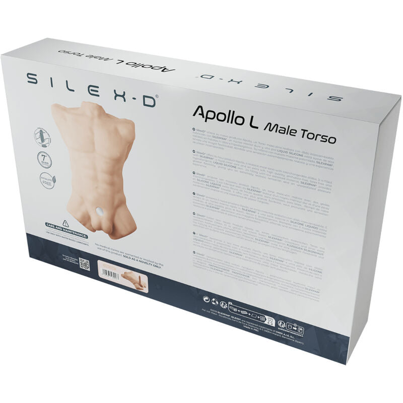 Masturbador Realista Torso Masculino Silicone Memória SilexD Apollo L 10.8kg