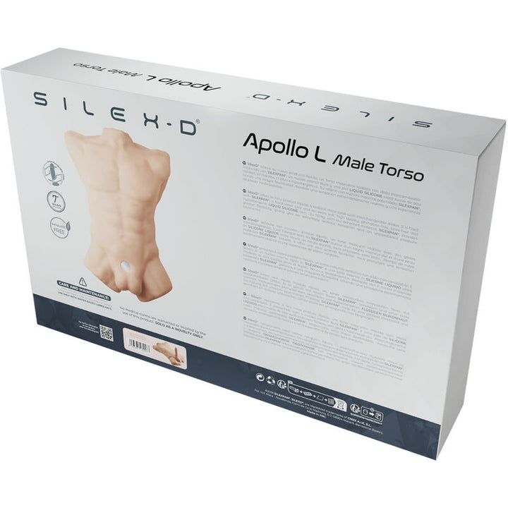 Masturbador Realista Torso Masculino Silicone Memória SilexD Apollo L 10.8kg