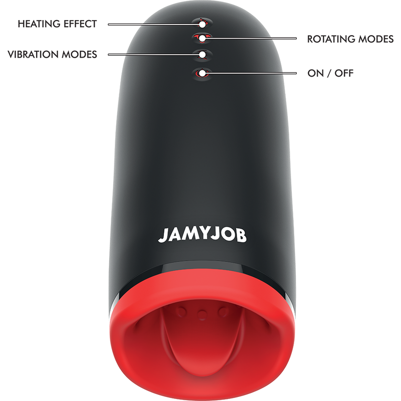 Masturbador Usb Movimento Rotação, Aquecimento e Vibração Jamyjob Spin-X