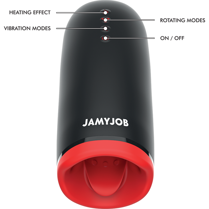Masturbador Usb Movimento Rotação, Aquecimento e Vibração Jamyjob Spin-X