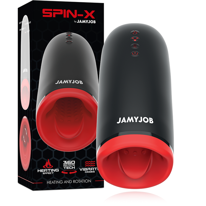Masturbador Usb Movimento Rotação, Aquecimento e Vibração Jamyjob Spin-X