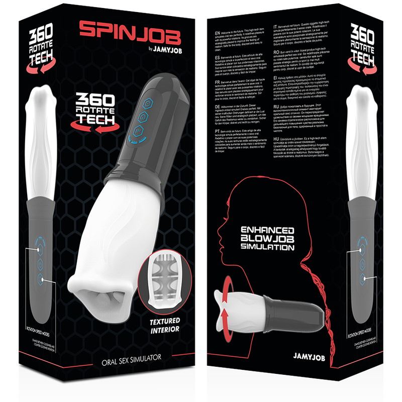 Masturbador Usb Movimento Rotação Jamyjob Spinjob