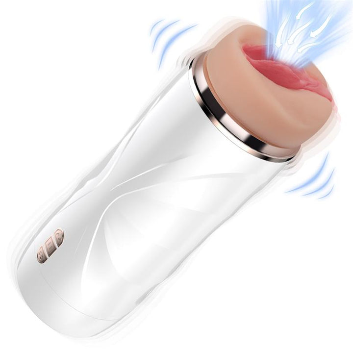 Masturbador Usb Movimento Sucção e Vibração Shequ Riley
