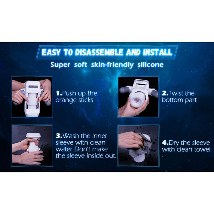 Masturbador Usb Movimento Telescópico, Aquecimento e Vibração PrettyLove Game Cup