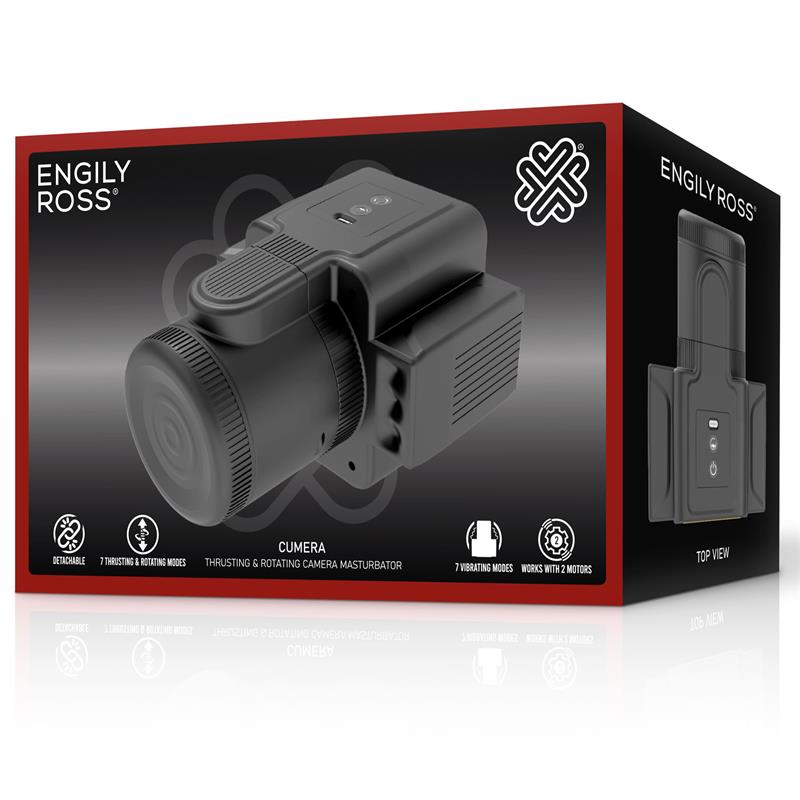 Masturbador Usb Movimento Telescópico, Rotação e Vibração Engily Ross 