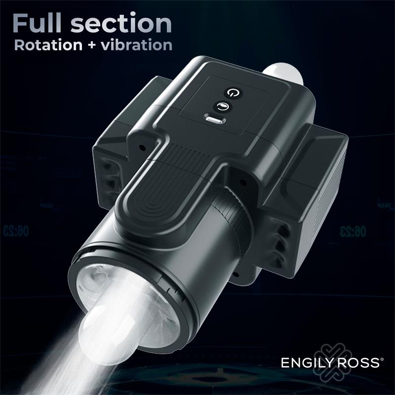 Masturbador Usb Movimento Telescópico, Rotação e Vibração Engily Ross 
