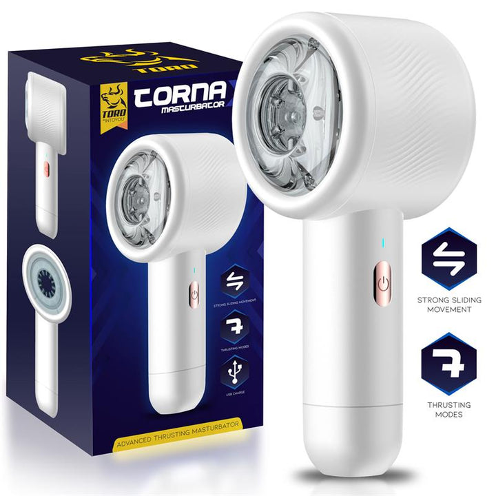 Masturbador Usb Movimento Telescópico Toro Tornax
