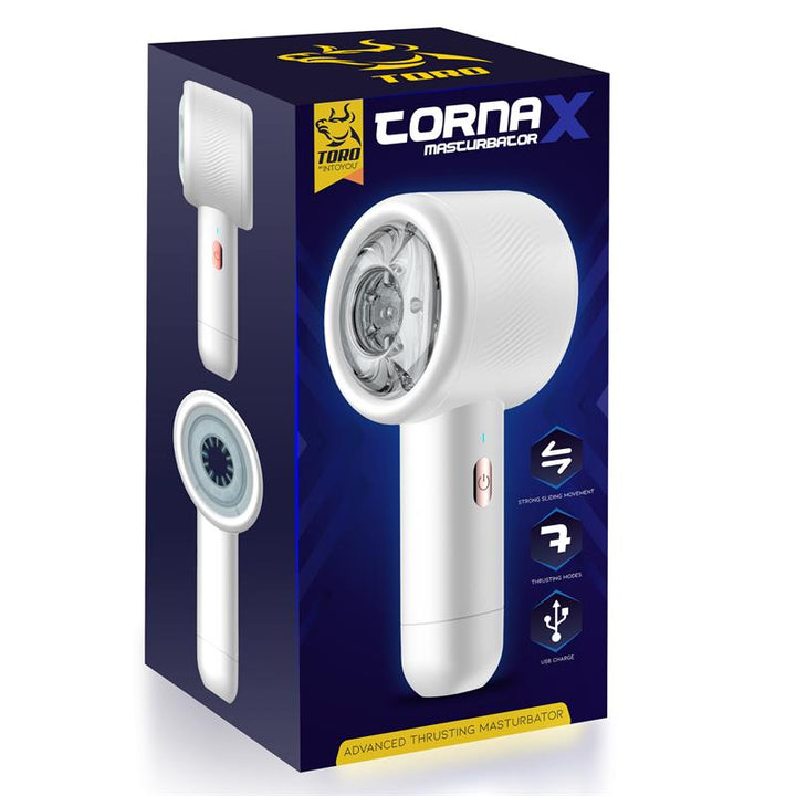 Masturbador Usb Movimento Telescópico Toro Tornax