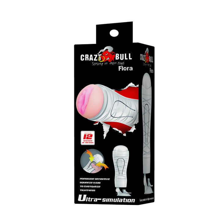 Masturbador Usb Vibração CrazyBull Flora